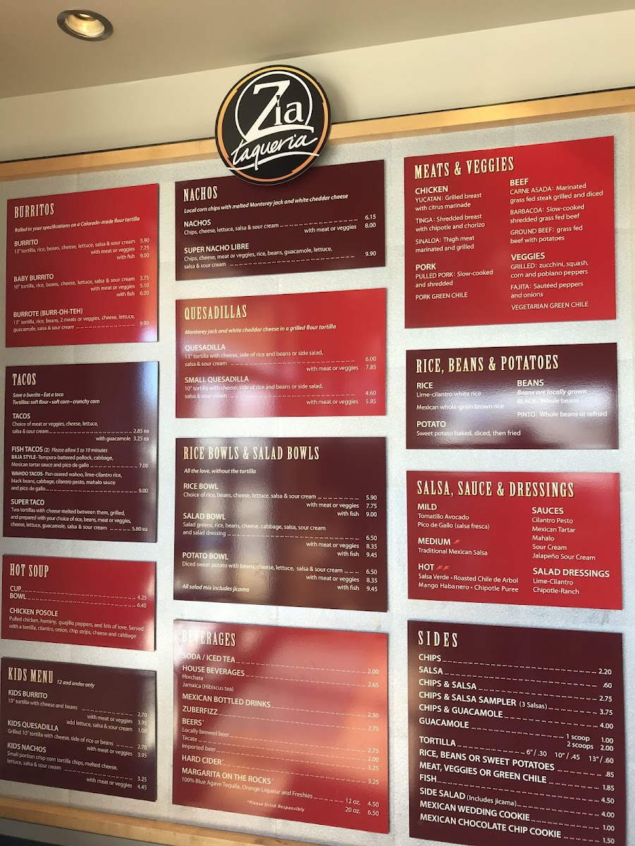 Zia Taqueria Menu - Image 4